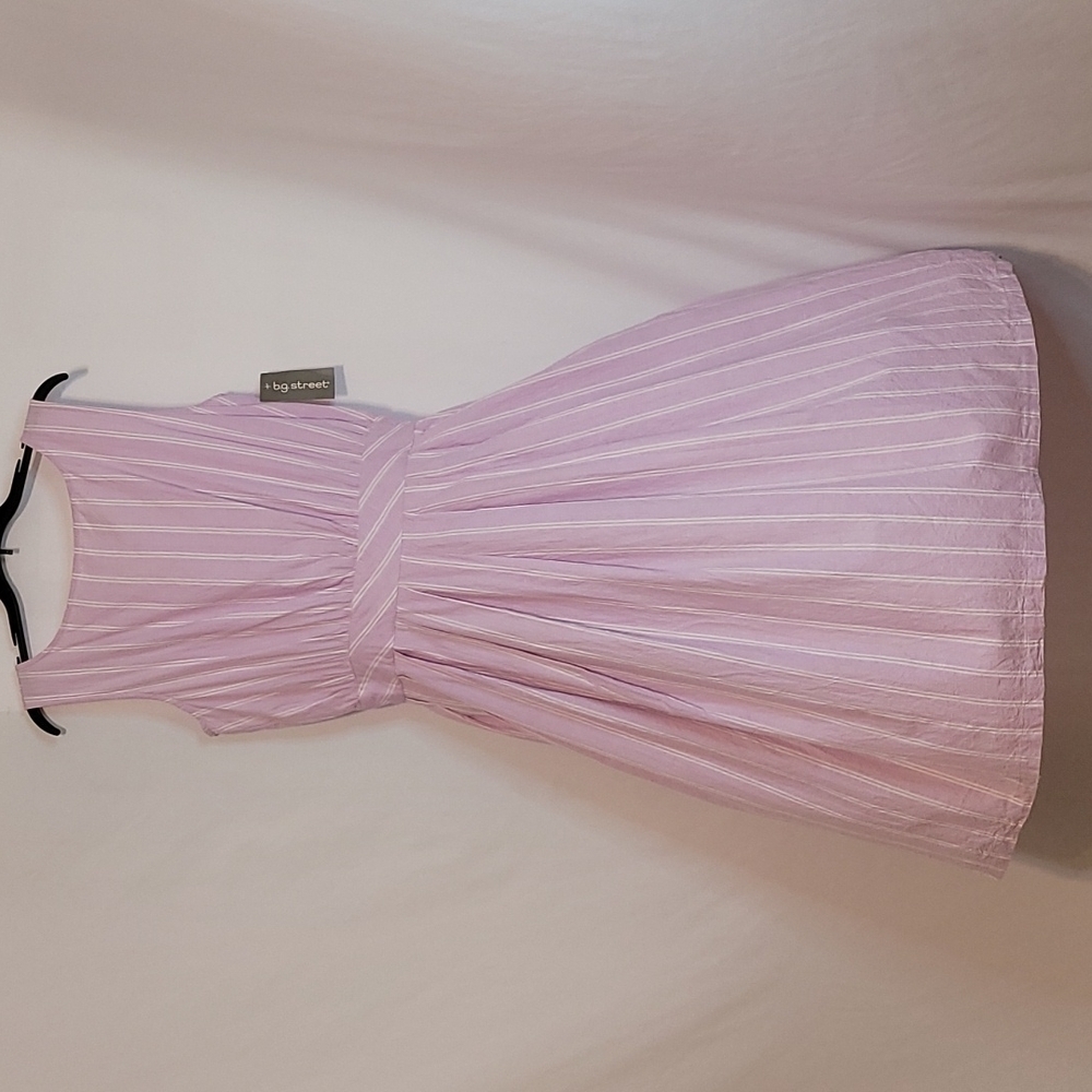 B.G. Street Striped Open Back Dress